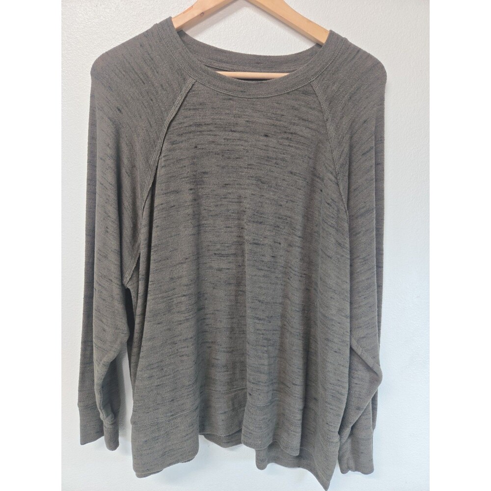 Aerie sweatershirt Womens S/P green cotton oversized Pullover